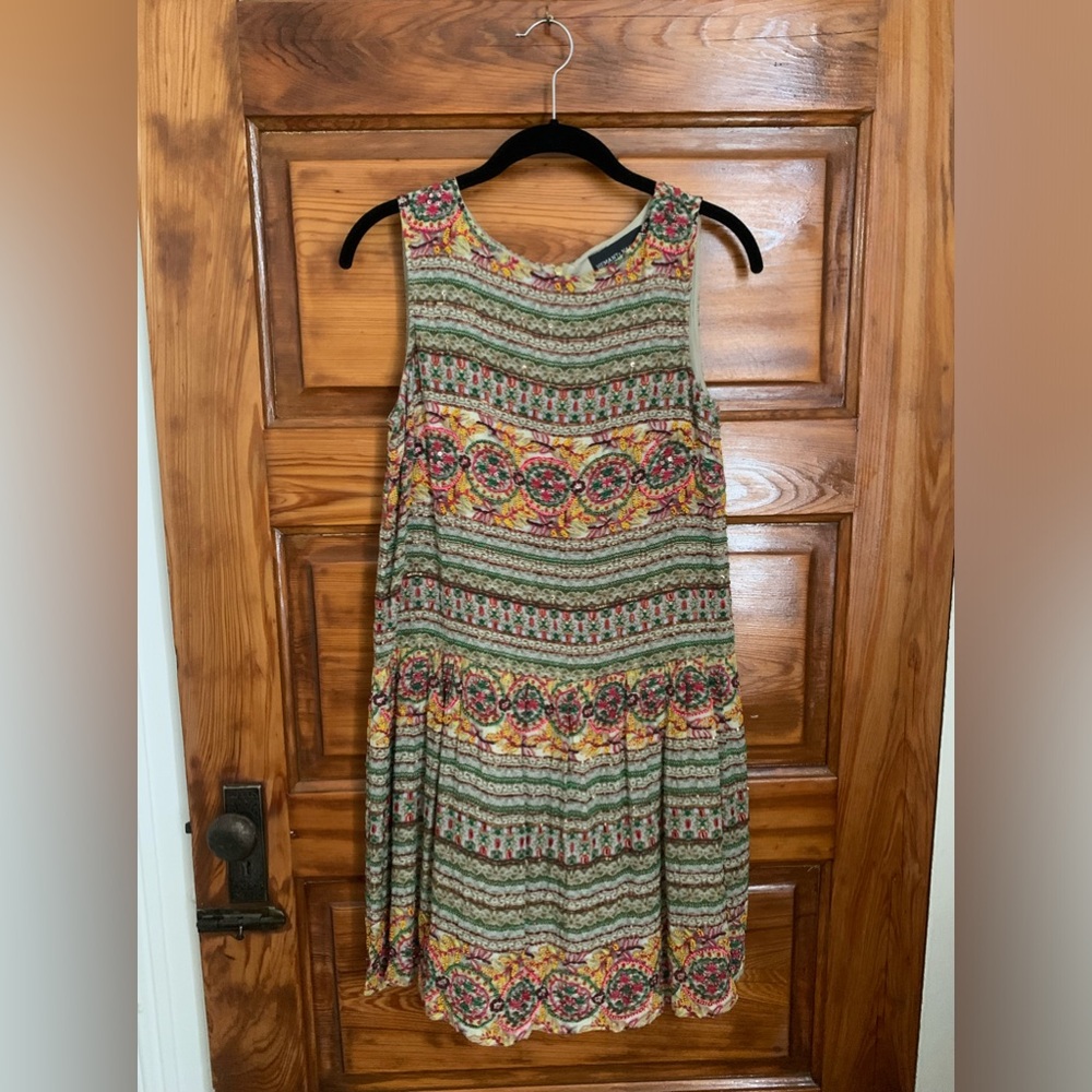 Anthropologie beaded dress sz 2